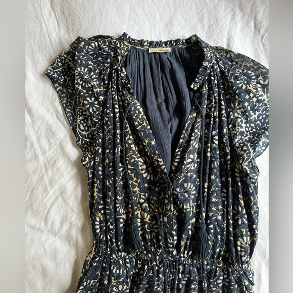 Ulla Johnson Terra Jumpsuit 6 Azul Blue Floral Ruffle Boho. Excellent condition. - Picture 7 of 10
